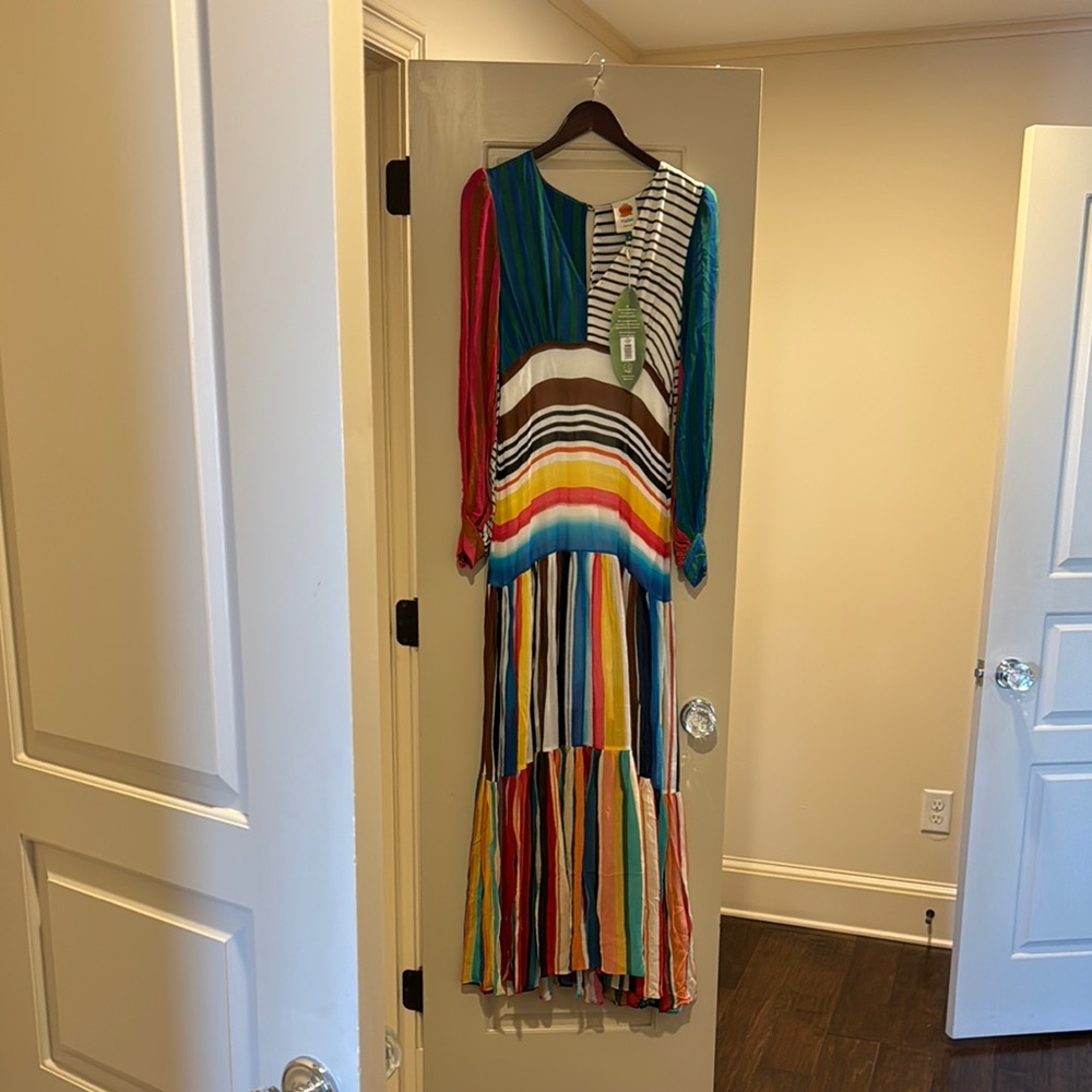 Multicolor Striped Maxi Dress by Farm Rio
*sash is missing